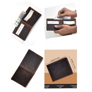 Biểu Tượng Tùy Chỉnh Chính Hãng 100% Người Đàn Ông Mới Của Da Ví Với Zip Túi Đồng Xu Và Mở Đóng Cửa Nylon Lót Chủ Thẻ - Product Image 3