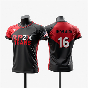 Camisetas deportivas sublimadas personalizadas para hombres Softball Baloncesto Fútbol Pesca Transpirable Cuello redondo Kits de ropa deportiva - Product Image 2