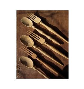 Ensemble de couverts de décoration de table design antique ensemble de couverts en bois de haute qualité pour la vaisselle ensemble de couverts de fournisseurs en gros - Product Image 2