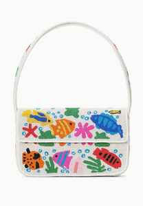 Stylish Embroidered Sling Bag with <b>Leather</b> <b>Belt</b> Strap - Product Image 4