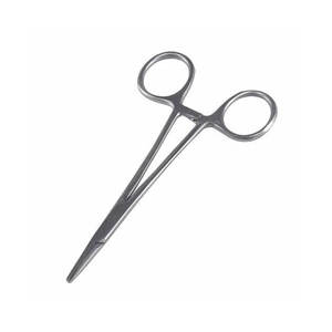Pinces hémostatiques Halsted pour moustiques, courbées et droites, en acier inoxydable, manuelles, réutilisables, ensemble d'instruments chirurgicaux de classe I pour usage hospitalier - Product Image 1