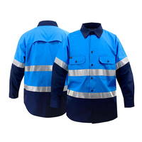Polo de trabajo de seguridad para hombre de manga larga, ropa de construcción, ropa de trabajo, Polo de rayas reflectantes de secado rápido Hi Vis
