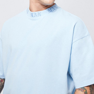 Camisetas para hombre, camisetas en blanco de algodón 100%, camiseta de gran tamaño de alta calidad, diseño de logotipo personalizado, camiseta con hombros caídos para hombre - Product Image 5