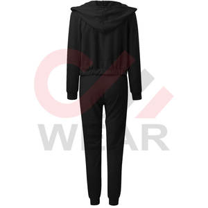 Conjunto de pantalones de chándal informales para mujer 2024, Sudadera con capucha y cremallera sólida, conjunto de 3 piezas, pantalones de chándal en nuevo estilo - Product Image 2