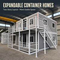 Maison conteneur modulaire préfabriquée extensible de 30 pieds pour habitation familiale, logement pour grands-parents, hébergement d'invités et logement résidentiel