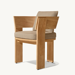 Chaise individuelle en vente chaude, fabriquée en teck écologique, équipée d'un mousse souple et durable pour une utilisation en extérieur - Product Image 5