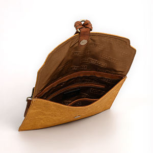 Cartera plegable marrón clásica para hombre, cuero genuino de longitud corta con múltiples ranuras para tarjetas, forro de poliéster, cierre plegable - Product Image 4