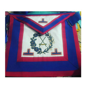 Maçonnique Regalia Mark Provincial Déshabiller Tablier Maître Mason Blue Lodge Regalia Set Bleu Royal Argent Maçonnique Franc-maçon Regalia - Product Image 1