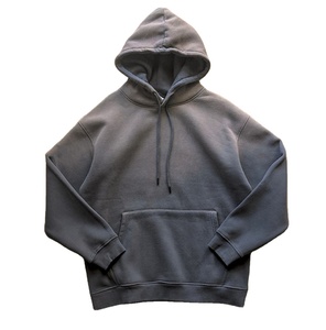 Hoodie coupe ample délavé à l'acide, couleur unie, hiver 2025, 100% coton molletonné, respirant, séchage rapide, vente en gros, haute qualité, vierge - Product Image 5