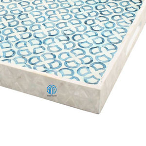 Bandeja de servicio de nácar hecha a mano natural de tendencia caliente Superior con diseño elegante para decoración del hogar y decoración de fiestas - Product Image 3