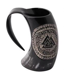 Mug en corne de Viking de qualité supérieure pour les fêtes, mug de Noël de haute qualité, mug en corne personnalisé - Product Image 1