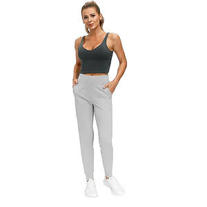 Gran oferta de pantalones de chándal para mujer, mallas atléticas elásticas de cuatro vías ligeras, pantalones de salón cónicos para entrenamiento, Yoga, correr - Product Image 1