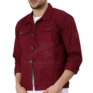 เสื้อแจ็กเก็ตยีนส์สำหรับผู้ชายสีทึบแนวสตรีทเสื้อแจ็กเก็ตยีนส์แฟชั่นใหม่ใส่สบาย2025 - Product Image 2