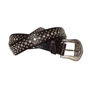 เข็มขัดหนังวัวแท้แบบลำลองเข็มขัดหนังวัวแท้ตอกหมุดโลหะหนักใช้ได้ทั้งชายและหญิงเข็มขัดสไตล์พังก์ร็อค - Product Image 3