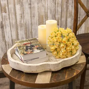 Bandeja de Metal Hecha a Mano de Primera Calidad para Decoración Contemporánea, Tallada y Pulida, Estilo Decorativo, Mesa de Perfume, Fabricada por Zahid Exports en India - Product Image 4