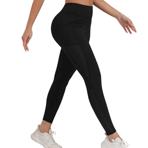 Leggings de sport sans couture pour femmes à la mode ajustement personnalisé pour l'entraînement de gymnastique et Streetwear motif solide vêtements de sport d'été - Product Image 5