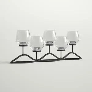 New Arrival Vintage Look Metal <b>Candle</b> Stand Elegant for Home Hotel Table Top Lighting Decorative Wax Contain <b>Holder</b> - Product Image 2