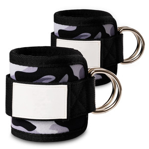 Correa de Tobillo de Neopreno para Gimnasio con Logotipo Personalizado, con Anillo en D, Acolchado Grueso, Ajustable, Accesorio de Entrenamiento para Hombres y Mujeres - Product Image 2