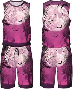 Ensemble de maillots de basket-ball pour hommes, design personnalisé, respirant, séchage rapide, réversible, avec motif léopard, couleur personnalisée, service OEM - Product Image 2