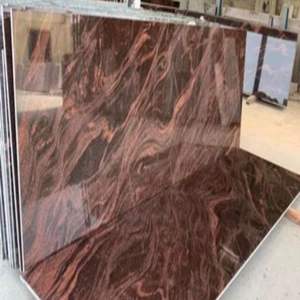 Losas de Granito Azul, Marrón y Rojo de Diseño, Pulido, con Patrón de Onda Dramática, Piedra Natural de Lujo para Pisos y Paredes de Villas, Hoteles y Apartamentos - Product Image 6