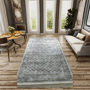 Moins cher économique fait à la main Budget Style grand tapis Polyester doux Goldenmoon prière sol Logo modèle tapis fabriqué en Turkiye - Product Image 6