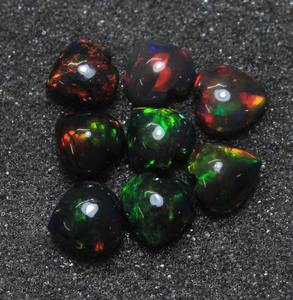 Lot en gros de cabochons en opale noire de qualité AAA en forme de cœur pour la fabrication de bijoux sur mesure, pierres précieuses en forme de cœur pour fournisseur, fabricant d'opale de Jaipur - Product Image 5