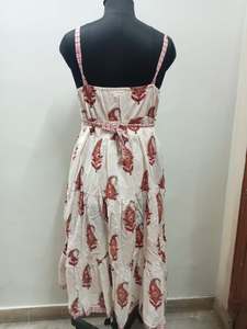 Vestido de fiesta largo de algodón indio hecho a mano para mujer, ropa de playa de verano con estilo, regalo de novia personalizado, vestidos informales, tejido - Product Image 2