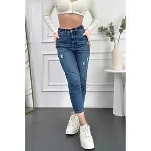 Pantalones Vaqueros de Mezclilla para Mujer de Primera Calidad, Ajustados, 100% Algodón, Ecológicos, Antiarrugas, Fáciles de Lavar, Venta al por Mayor OEM - Product Image 3