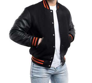 Blouson aviateur en toile vintage à séchage rapide avec logo brodé sur le devant blouson unisexe à col montant vêtements de sport hérités de l'hiver - Product Image 1