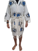 Bad Eye Albornoz con capucha de algodón turco Secado rápido Mejor precio Buena calidad Colorido Suave Hogar Playa Spa Mujeres Hombres Albornoz