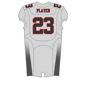 เสื้อฟุตบอลอเมริกันแขนสั้นระบายอากาศได้ดีเสื้อเจอร์ซีย์ออกแบบได้ตามต้องการชื่อทีม - Product Image 4