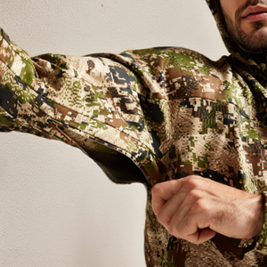 Sweat à capuche de chasse de style nouveau pour hommes veste souple imprimée camouflage coupe-vent uniforme tactique respirant et imperméable Camouflage - Product Image 2