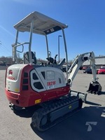 Mini-excavatrice Takeuchi TB216, excavatrice sur chenilles diesel, excavatrice hydraulique compacte pour la construction agricole