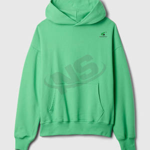 Venta al por mayor de los hombres básicos sudaderas con capucha de algodón tejido mezclado Slim Fit logotipo personalizado negro gimnasio Sudadera con capucha nueva Sudadera con capucha de moda para los hombres - Product Image 5