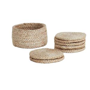 Sous-verres ronds en jute naturel de qualité standard faits à la main sous-verre herbe de mer chargeur assiettes et napperon en jute fête - Product Image 1
