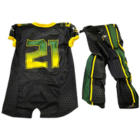 Nuevo Uniforme de Fútbol Americano Personalizado para Adultos 2025, 100% Poliéster de Secado Rápido, Impresión por Sublimación, Nombre del Equipo Personalizado