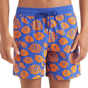 กางเกงขาสั้นผ้าฝ้ายผู้ชายใส่สบายสีทึบลำลองฤดูร้อนสไตล์ไฮสตรีททำจากปากีสถาน - Product Image 1