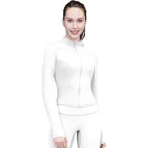 Lightweight Exercise <b>Jacket</b> Full Zip Top Women Stretchy <b>Yoga</b> Activity Wear Soft Comfort Nylon Spandex <b>yoga</b> <b>jacket</b> - Product Image 4