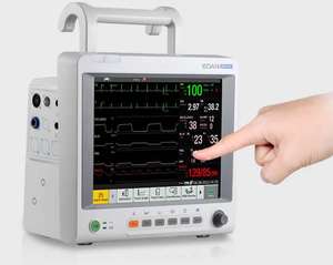 Varano veterinario Edan IM60 con protezione da defibrillazione ECG 3/5-piombo per cani e bovini felini - Product Image 3