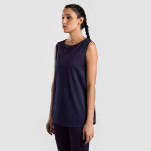Zen Tank (Navy) - Coupe ample et respirante - Product Image 3
