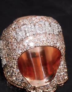 Anillo de Alfabeto Popular con Diseño Personalizado, Plata de Ley 925, Diamantes Moissanite, Completamente Engastado, Brillante, Regalo de Compromiso y Boda para Hombre - Product Image 4