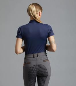 Camiseta de Equitación Cómoda para Mujer, Tejido Elástico Transpirable que Absorbe la Humedad, Top de Equitación Ecuestre - Product Image 6