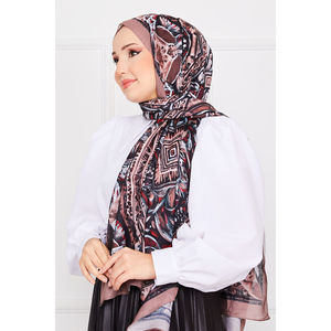 Hijab à motif batik de style modeste -11 - Product Image 2