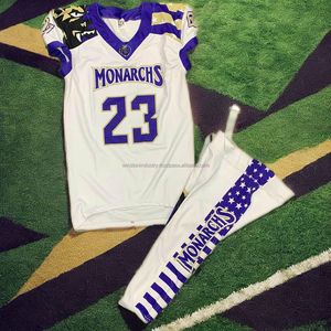 Vente en gros d'uniformes de football américain nouveau style personnalisés haut à séchage rapide avec sublimation de qualité unique - Product Image 3