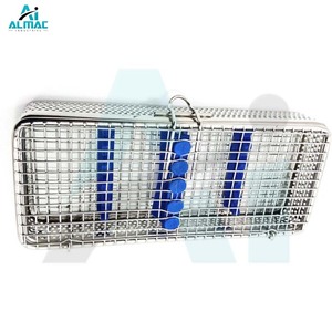 ถาดใส่เครื่องมือจักษุแพทย์ ALMAC แบบตะกร้าขนาดเล็ก พร้อมแผ่นซิลิโคน คู่มือการใช้งานสำหรับเครื่องมือผ่าตัดตาสำหรับการผ่าตัดต้อกระจกและจอประสาทตา - Product Image 6