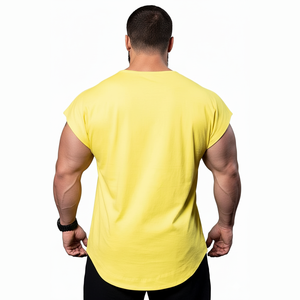 เสื้อกั๊กแขนกุดสำหรับผู้ชายเสื้อยืดระบายอากาศแห้งเร็วผ้าคอตตอนพอดีตัวสำหรับ100% แนวสปอร์ตฤดูร้อน - Product Image 2