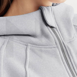 Sweat à capuche pour femmes en coton polaire de haute qualité avec logo personnalisable pour les sweats à capuche de saison d'hiver - Product Image 6