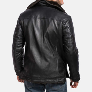 Veste en cuir à capuche au meilleur prix Design personnalisé Veste en cuir respirante et coupe-vent pour hommes Vente en gros OEM - Product Image 5