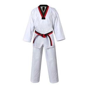 Uniforme de Taekwondo Deportivo para Adultos, Hombres, Entrenamiento de Artes Marciales, 100% Algodón, Ecológico, Ligero, de Secado Rápido, Tallas Personalizables - Product Image 1