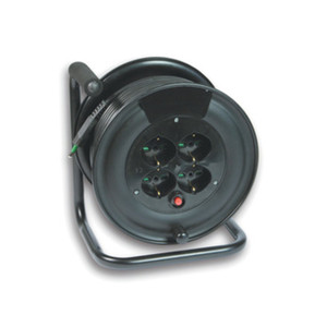 Cavo Avvolgibile FME ART.14.611 25 M 3X1,5-4 con Prese Bipasso+Terra+Schuko - Product Image 1